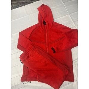 RIP Red Textured Knit Hoodie & Joggers Set Menswear‎ 3XL Extra Large
